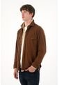 Tennis Buzo Tipo Camisa Café Para Hombre de Tennis