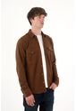 Tennis Buzo Tipo Camisa Café Para Hombre de Tennis