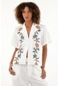 Tennis Camisa Tipo Bowling Manga Corta Para Mujer de Tennis