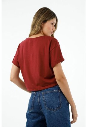 Camiseta Roja Para Mujer