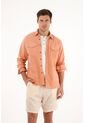 Tennis Camisa Naranja Manga Larga Para Hombre de Tennis