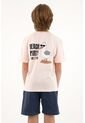 Camiseta Rosada Con Bordado Y Bolsillo Para Niño de Tennis