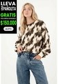 Tennis Buzo Estampado Silueta Oversize Para Mujer de Tennis