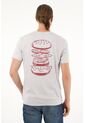 Tennis Camiseta Gris Estampada Para Hombre de Tennis