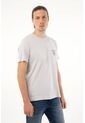 Tennis Camiseta Gris Estampada Para Hombre de Tennis