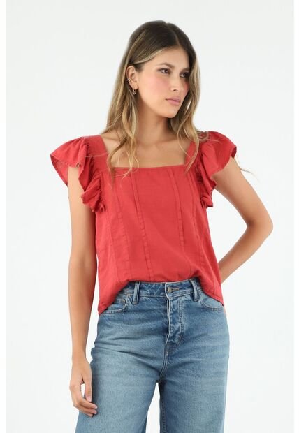 Camisa Roja Para Mujer