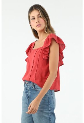 Camisa Roja Para Mujer