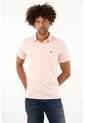 Polo Licrada Rosada Para Hombre de Tennis