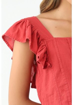 Camisa Roja Para Mujer