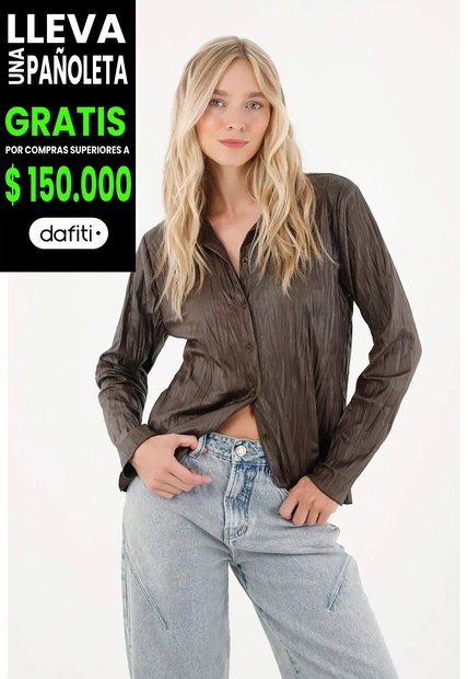 Tennis Camisa Manga Larga En Tela Sintética Verde Para Mujer