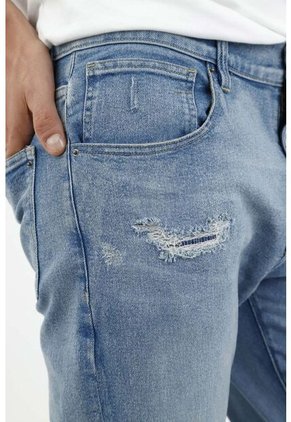 Jean Nudy Azul Para Hombre