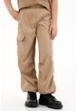 Pantalón Tipo Parachute Crudo Para Niña de Tennis