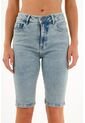 Tennis Bermuda Midi En Denim Para Mujer de Tennis