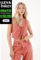 Tennis Chaleco En Bull Denim Rojo Para Mujer de Tennis