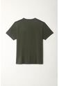Camiseta Manga Corta Verde Para Hombre de Tennis