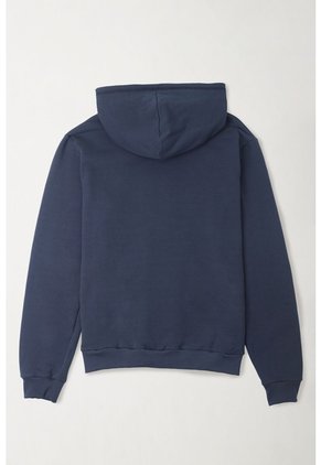 Tennis Buzo Regular Con Capucha Sin Cordones En Algodón Azul Marino Para Hombre