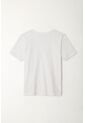 Camiseta Manga Corta Blanca Para Niño de Tennis