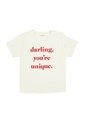 Tennis Camiseta Crudo Con Estampado De Letras Para Mujer de Tennis