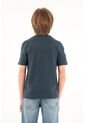 Camiseta Azul Cuello Redondo Para Niño de Tennis