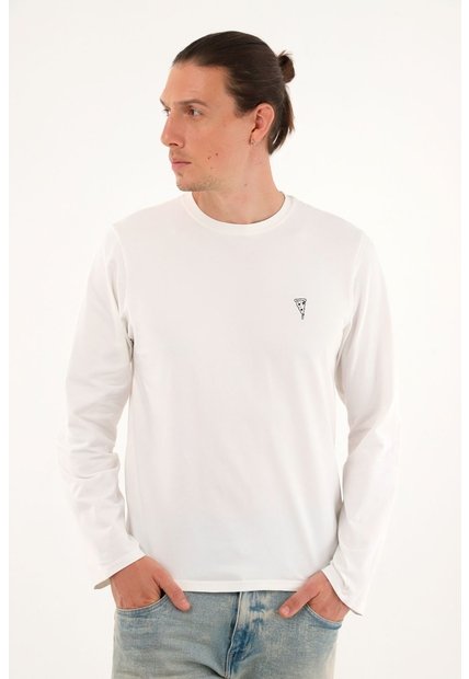 Tennis Tshirt Manga Larga Crudo Para Hombre Tennis