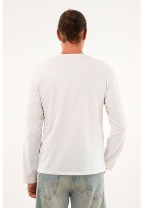Tennis Tshirt Manga Larga Crudo Para Hombre Tennis