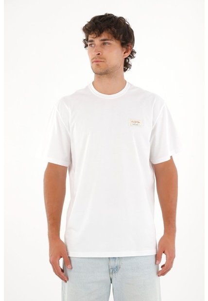 Tennis Camiseta Jersey Con Mini Aplique Blanca Para Hombre