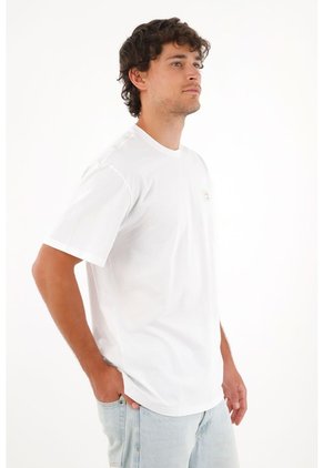 Tennis Camiseta Jersey Con Mini Aplique Blanca Para Hombre
