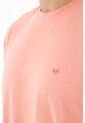 Camiseta Naranja Con Raqueta Estampada Para Hombre de Tennis