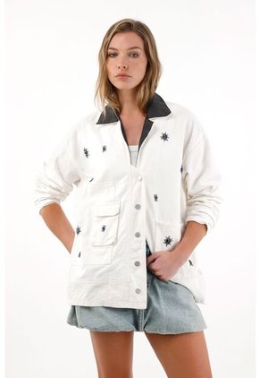 Tennis Abrigo Largo Oversize Crudo Para Mujer