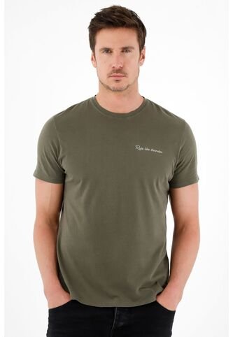 Tennis Camiseta Verde Con Efecto Overdye Para Hombre Tennis