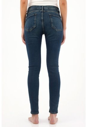 Tennis Jean Super Slim Azul Para Mujer
