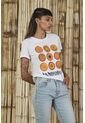 Camiseta Blanca Estampada Para Mujer de Tennis