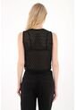 Tennis Chaleco Con Transparencia Negro Para Mujer de Tennis