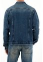 Tennis Chaqueta Denim Fit Recto Con Lavado Medio Desgastado En Algodón Azul Para Hombre de Tennis