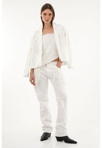 Tennis Chaqueta Tipo Blazer Con Flecos Para Mujer Tennis