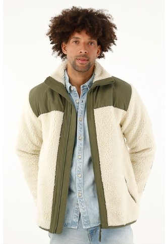 Tennis Chaqueta Verde De Cuello Alto Para Hombre Tennis