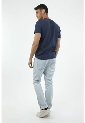 Jean Clásico Azul Claro Para Hombre