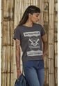 Camiseta Estampada Gris Para Mujer de Tennis