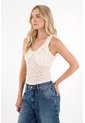 Tennis Camisa Manga Sisa Con Detalle De Ruche Crudo Para Mujer de Tennis