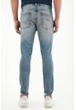Tennis Jean Azul Super Skinny  Con Arrugas 3D Para Hombre de Tennis