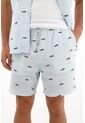 Tennis Bermuda Con Pretina Elástica Azul Para Hombre de Tennis
