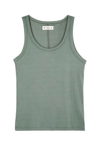 Camiseta Manga Sisa Verde Para Mujer Tennis