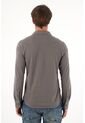 Tennis Camisa Clásica En Tejido De Punto Gris Para Hombre de Tennis