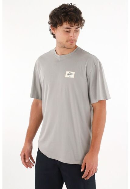 Tennis Camiseta Jersey Con Mini Aplique Gris Para Hombre