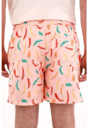 Pantaloneta Con Estampado De Chiles Para Hombre