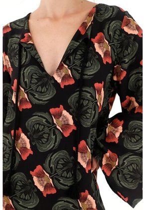 Tennis Vestido Corto Estampado Manga Larga Para Mujer