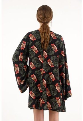 Tennis Vestido Corto Estampado Manga Larga Para Mujer