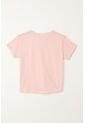 Camiseta Básica Estampada Rosada Para Niña de Tennis