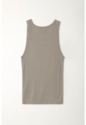 Tennis Camiseta Manga Sisa Gris Para Mujer