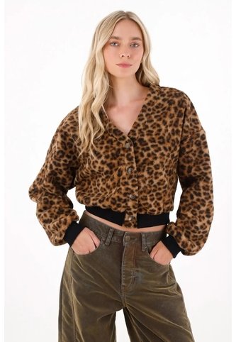 Tennis Buzo Afelpado En Animal Print Para Mujer Tennis